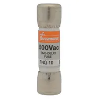 BUSSMANN Fuse: FNQ Series, Midget, Time-Delay, 8 A, 500 V AC, 13/32 in x 1 1/2 in, Non-Indicating (MPN FNQ-8)