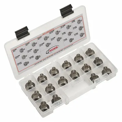 SUR-R Thread Gauge Kit TG16, 9 in Lg, 5 in Wd, Gray - Fleet and Vehicle Maintenance