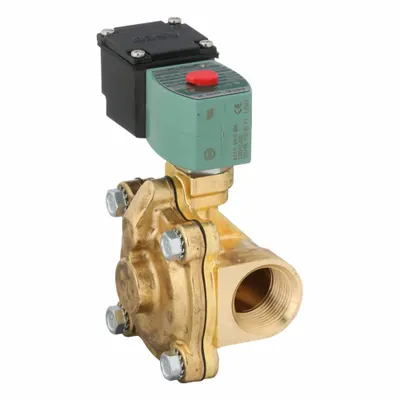 REDHAT Solenoid Valve: 2-Way, Normally Closed, 1 in Pipe Size, 110V AC/120V AC - 2-Way/2-Position, Normally Closed Solenoid Valves