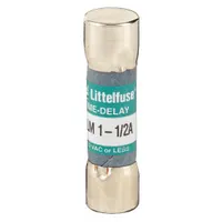 LITTELFUSE Fuse: FLM Series, Midget, Time-Delay, 1.5 A, 250 V AC, 13/32 in x 1 1/2 in (MPN FLM01.5)
