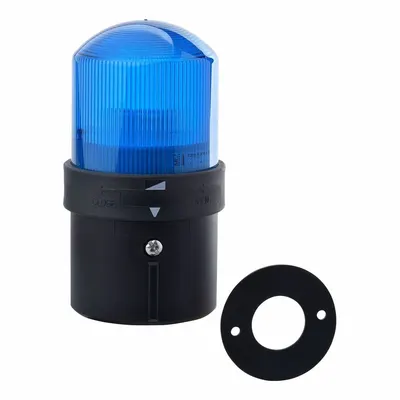 SCHNEIDER ELECTRIC XVBL36 Single-Tier Tower Light Assembly, Blue, Steady, 250V - Single-Tier Tower Light Assemblies