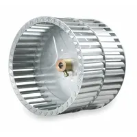 Blower Wheel: Forward-Curved, 5 1/4 in Dia, 8 in W, CCW Hub End, Steel Wheel, 2 Inlets, 1/2 in Bore (MPN Q525-400D)