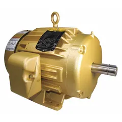 Totally enclosed fan-cooled (TEFC) 3-phase AC motor with rigid base mount. Delivers 3 hp at 3460 RPM on 208-230/460V AC, drawing 7.6/3.8 A full load. Suitable for continuous-duty industrial applications such as pumps, fans, conveyors, and compressors.