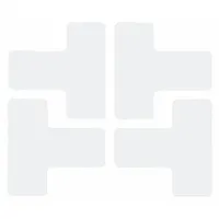 Floor Marking Tape: T, Solid, White, No Legend, 2 in x 5 in, 8 mil Tape Thick, Brady®, B-514, 20 PK (MPN 104441)