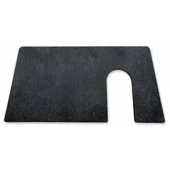 Plastic shelf designed for organizing self-contained breathing apparatus (SCBA) within industrial cabinets. Measures 18 inches in length. Suitable for use in facilities requiring organized storage of respiratory protection equipment.