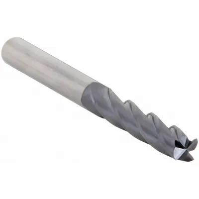 CLEVELAND Square End Mill: Carbide, TiAlN Coated, 4 Flute, 5/16" Mill Dia, 1" LOC - General Purpose Carbide Square End Mills