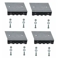 Gray replacement shoe designed for stepladders. Includes mounting hardware. Compatible with AM1000 series stepladders. Provides a new gripping surface for ladder base stability on floors