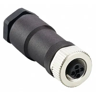 IFM Circular Connector: A Coded, 8 Socket, M12 Female Thread, IP68, Screw Terminals - Field-Wireable Industrial M12 Circular Connectors