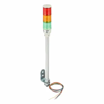 SCHNEIDER Tower Light Assembly: 3 Tier, Green/Orange/Red, No Sounder Tier - Three-Tier Tower Light Assemblies