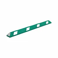 Parking Stop: Rubber, 6 ft Lg, 6 in Wd, 4 in Ht, Green/White, Reflective Striping Included (MPN GNRS1620GN)