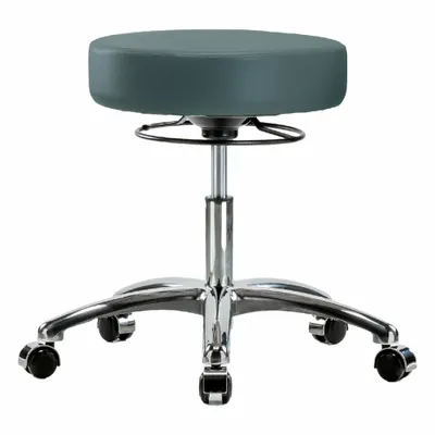 OEM Stool: Vinyl, Ht Range 18 1/4 in to 23 1/4 in, 17 in Seat Wd, 17 in Seat Dp - Vinyl Lab Stools