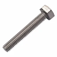 Heavy Hex Bolt: Titanium, Grade 2, Plain, M4x0.7 Thread Size, 25 mm lg, Small Pack Size (MPN 0107558)