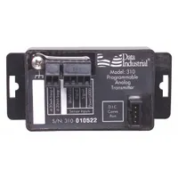 This transmitter converts paddlewheel flowmeter signals into a standard analog 4-20 mA output for process monitoring and control. It accepts a supply voltage range of 24V DC to 35V DC and has a maximum operating temperature of 158°F. The polypropylene housing is suitable for use in water, wastewater, and chemical applications
