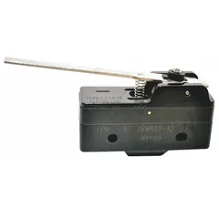 Honeywell BZ Series snap-action switch with hinge lever actuator and 1NO/1NC contact configuration. Rated 15 A at 125 to 480 V AC, with screw electrical connection. Used for position sensing, limit control, and interlock applications in industrial machinery and automation systems.