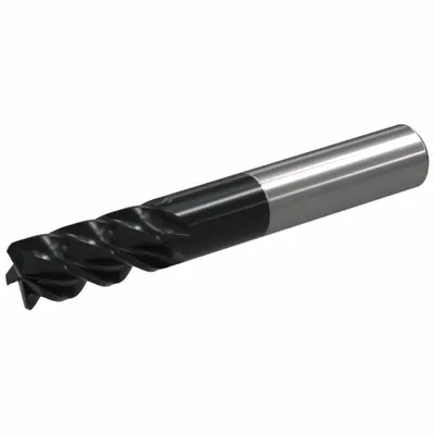 WIDIA Square End Mill: Carbide, TiAlN Coated, 5 Flute, 5/16" Mill Dia, 3/4" LOC - Fast-Cutting Carbide Square End Mills for Steel & Cast Iron