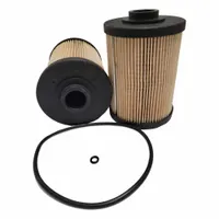 Cartridge-type diesel fuel filter for Peterbilt trucks. Glass media removes contaminants from diesel fuel. Inside diameter 3/4 in, overall length 4 5/16 in