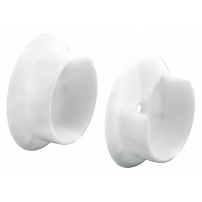 PRIME-LINE N 6568 Closet Rod Socket, Plastic, White - Closet Rod Caps