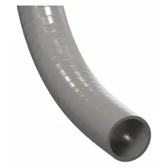 Gray liquid-tight flexible plastic conduit from the G Series. Provides protection for electrical wiring in environments where moisture, oils, or chemicals are present. Suitable for machine tools, processing equipment, and outdoor installations.