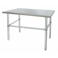 APPROVED VENDOR Work Table: Fixed Ht, Stainless Steel, 60 in x 30 in, 600 lb Overall Load Capacity