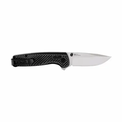 SOG Folding Utility Knife: 3 in Blade Lg, 4 1/4 in Closed Lg, 7 1/4 in Overall Lg - Assisted-Opening Folding Knives