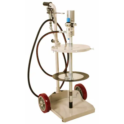 LIQUIDYNAMICS INC. Air Drum Pump Kit: 60:1, 48 oz/min Max. Flow Rate, 150°F Max. Fluid Temp. - Grease Dispensing Piston Drum Pumps