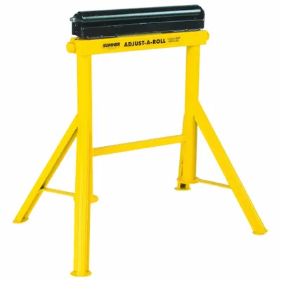 SUMNER Roller Head Pipe Stand: Conveyor Head, 2,000 lb Max Load Capacity, Rigid Leg - Conveyor-Head Pipe Stands