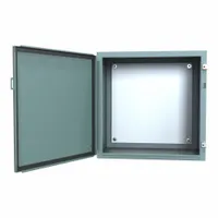 HAMMOND Electrical Enclosure: Steel, 24 in x 24 in x 16 in, NEMA 12/13, w/Panel, Solid Cover, Hinged (MPN 1418J16)