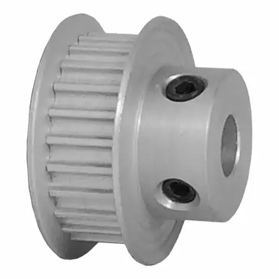 Dayton Timing Pulley: Curvilinear, Fixed, For 6 mm Belt Wd, 24 Teeth, 3 mm Pitch - HTD Section Fixed-Bore Timing Pulleys with Hub