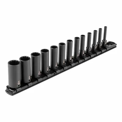 TEKTON Impact Socket Set: 1/4 in Drive Size, Small Set (0-50 pieces) Set Size - SAE Impact Socket Sets