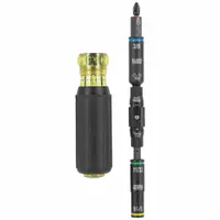 KLEIN TOOLS: Nut Driver/Phillips/Slotted Tip, 10 in Overall Lg, Quick-Change, Cushion/Molded Grip (MPN 32528HD)