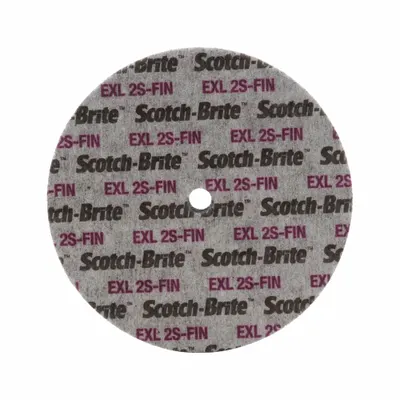 SCOTCH-BRITE XL-UW Unitized Wheel: 6 in Dia x 1/4 in W - Final Finishing Wheels for Stainless Steel & Nickel Alloys