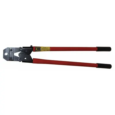 LOOS Hand Swaging Tool: 1/4 in Copper Oval Sleeve Size, Swaging Tool Only - Scissors-Style Cable Swaging Tools