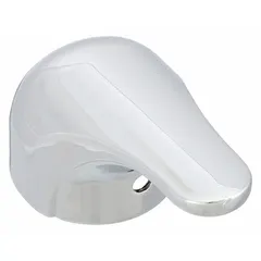 Lever handle designed for use with Powers E710 series faucets. Constructed of zinc with a chrome finish. Includes mounting screw. Suitable for hot and cold water applications in commercial or industrial wash stations.