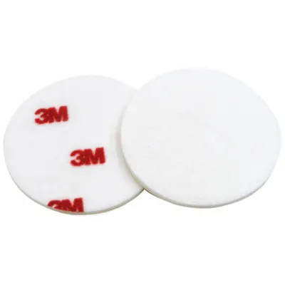 3M Buffing Pad, 3",50 per inner: Pad, Hook-and-Loop, Hook-and-Loop, Felt - Vehicle Finishing Pads