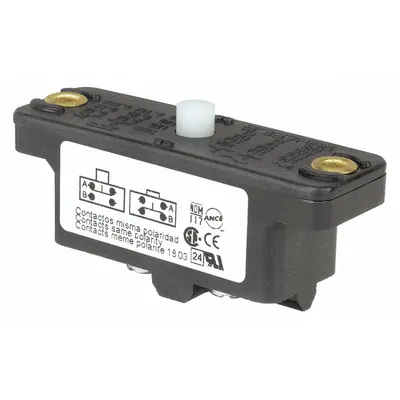 TELEMECANIQUE SENSORS Snap Action Switch: Plunger Actuator, 1NO/1NC - Plunger Snap-Action Switches