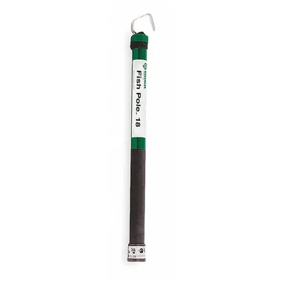 GREENLEE Telescoping Fish Stick: Clip, 2 in Rod Dia, 27 in to 18 ft, Single Hook End - Telescoping Fish Sticks