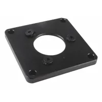 Aluminum square flange for mounting sensors or actuators in industrial automation. Provides a stable, corrosion-resistant platform for precise positioning in machinery, packaging lines, and material handling systems. Consult the IFM datasheet for exact dimensions and load ratings