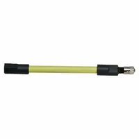 HALTEC Flexible Valve Extension: Valve Extensions, Flex Tire Valve Extenders, Round, Yellow, Plastic (MPN HE-343)