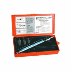 This screw anchor installation tool is designed for driving 3/16-inch screw anchors into concrete or masonry. Made of stainless steel with a plain finish, it includes a set screw for secure attachment. Suitable for inch-system applications, it ensures proper seating and alignment during anchor installation.