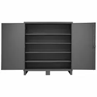 DURHAM MFG Storage Cabinet: 72 in x 24 in x 78 in, Swing Handle & Padlock Hasp, 12 ga Panel Thick (MPN HDC-247278-4S95)