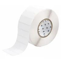 Pre-Cut Label Stock Roll: 1 in Label Ht, 3 in Label Wd, 1 in Roll Lg, White, 3,000 Labels per Roll (MPN THT-18-488-3)