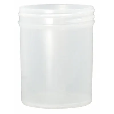 QORPAK Jar: Polypropylene, 32 fl oz, 120 mm Body Dia, 120-400 mm Screw Closure Size - Polypropylene Lab Jars