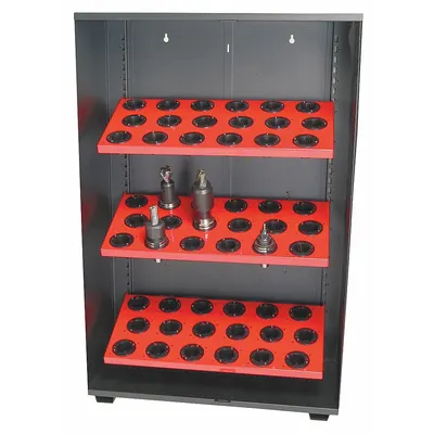 HUOT CNC Wall Tree Locker for HSK100A Taper, 30 Compartments - CNC Toolholder Lockers