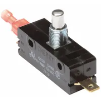 Momentary switch for Manitowoc ice machines. Provides temporary electrical contact when pressed, used to initiate or interrupt machine cycles such as cleaning, harvest, or diagnostic modes. Replacement part for commercial ice makers