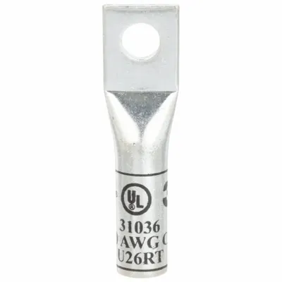 3M Compression Lugs: 1/2 in Stud Size, 400 kcmil For Wire Sizes, Stranded Wire Type - One-Hole Compression Lugs