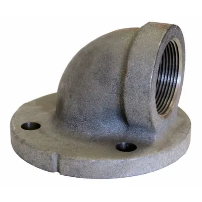 ANVIL 3 in x 3 in 90° Flange x Threaded Elbow, Class 125, Cast Iron - Low-Pressure Flanged Pipe Fittings