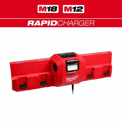 MILWAUKEE Charger: Multi-Port Charging, For 12V DC/18V DC, 5 Ah Charged in 1-Hour - Milwaukee Battery Chargers