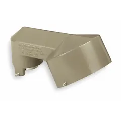 Aluminum mounting box for hazardous locations, configured as a 25-degree stanchion mount. Measures 9 5/8 inches in length. Suitable for use with enclosures in areas where explosive gases or combustible dusts may be present.