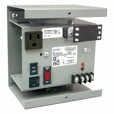 FUNCTIONAL DEVICES INC / RIB Class 2 Power Supply: 100 VA Power Rating, 120V AC - Enclosed & Panel Mounted Class 2 Transformers