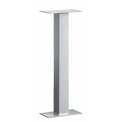 SALSBURY INDUSTRIES Pedestal: Aluminum, Powder Coated, Gray, Bolt Mounted - Mailbox Pedestals